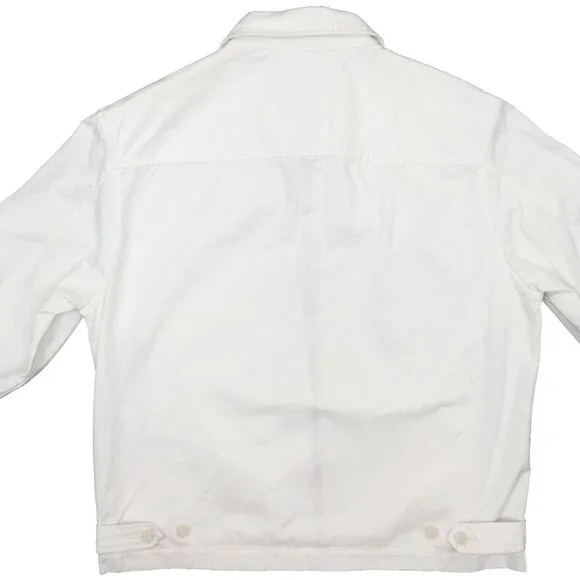 NEW Polo Ralph Lauren Windbreaker Jacket!White With Navy Polo PlayerCotton